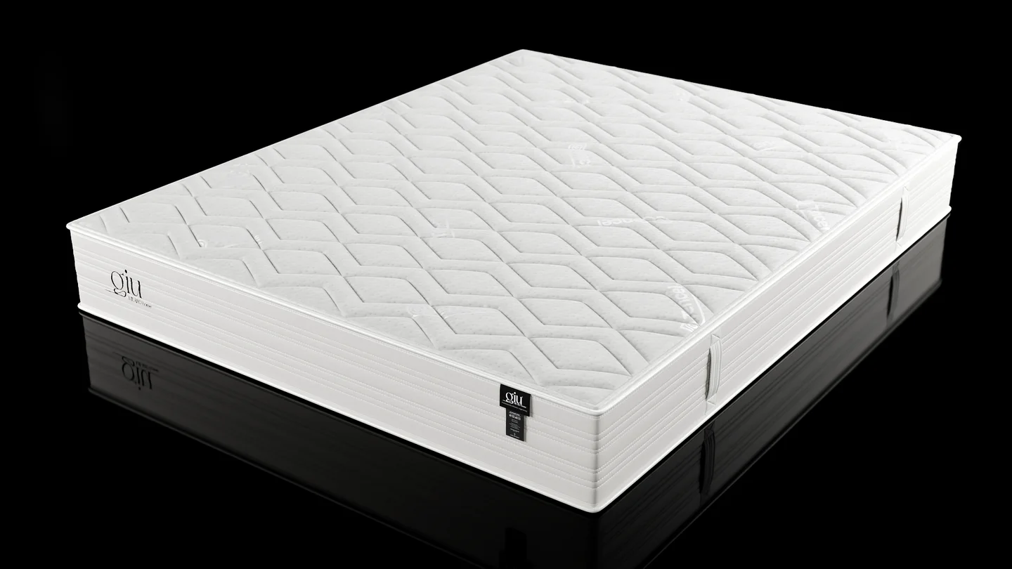Packshot 3D materaca GIU MILARO Home na ciemnym tle