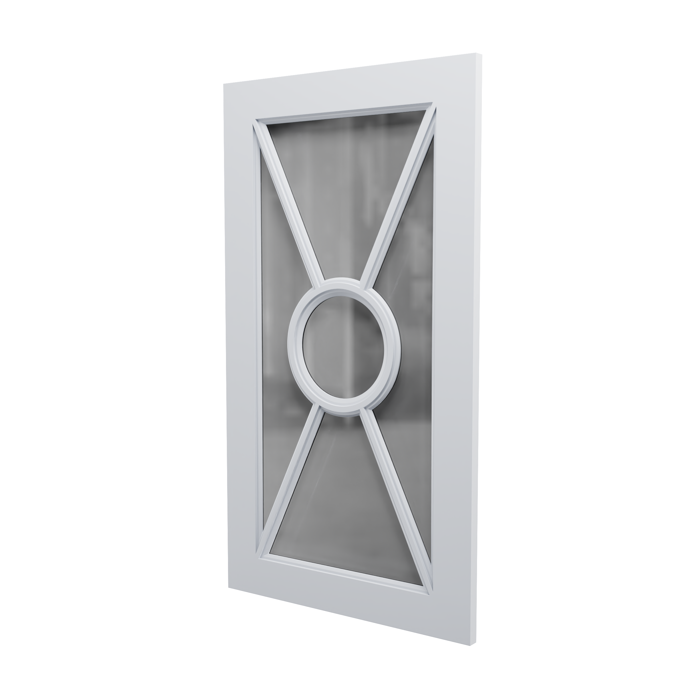 Render 3D frontu meblowego przeszklonego SKU 406